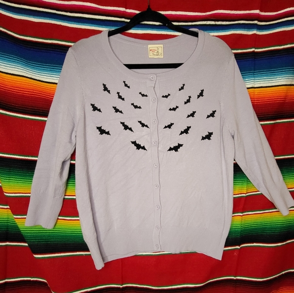 Mischief Made Sweaters - Mischief Made Lavender Bats Cardigan